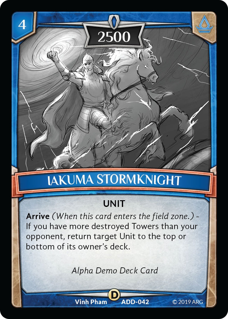 Image for Iakuma Stormknight (Alpha Demo Intro Decks) (ADD-042) - Argent Saga TCG