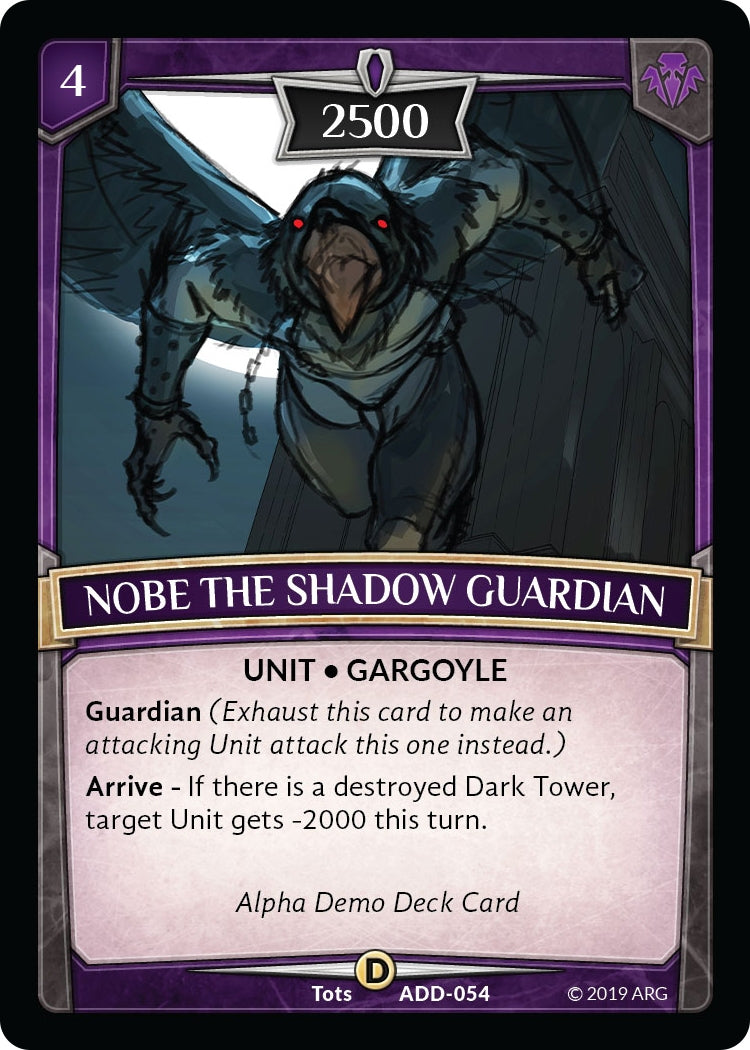 Image for Nobe the Shadow Guardian (Alpha Demo Intro Decks) (ADD-054) - Argent Saga TCG