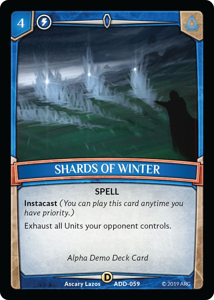 Image for Shards of Winter (Alpha Demo Intro Decks) (ADD-059) - Argent Saga TCG