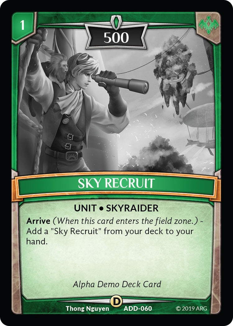 Image for Sky Recruit (Alpha Demo Intro Decks) (ADD-060) - Argent Saga TCG