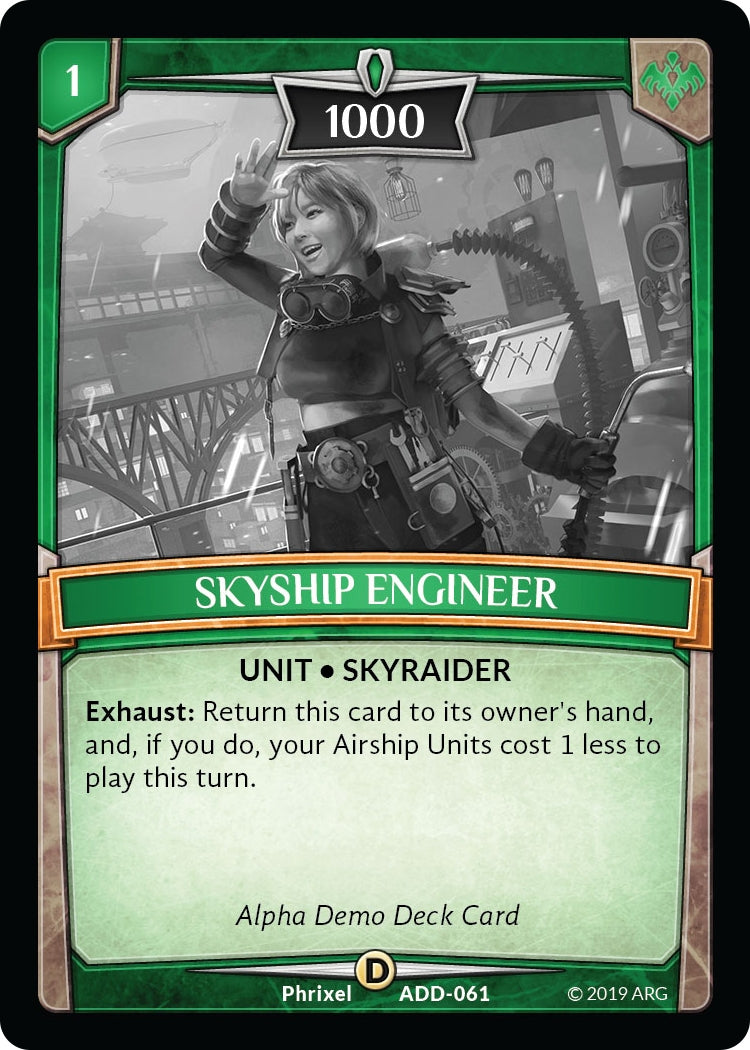 Image for Skyship Engineer (Alpha Demo Intro Decks) (ADD-061) - Argent Saga TCG