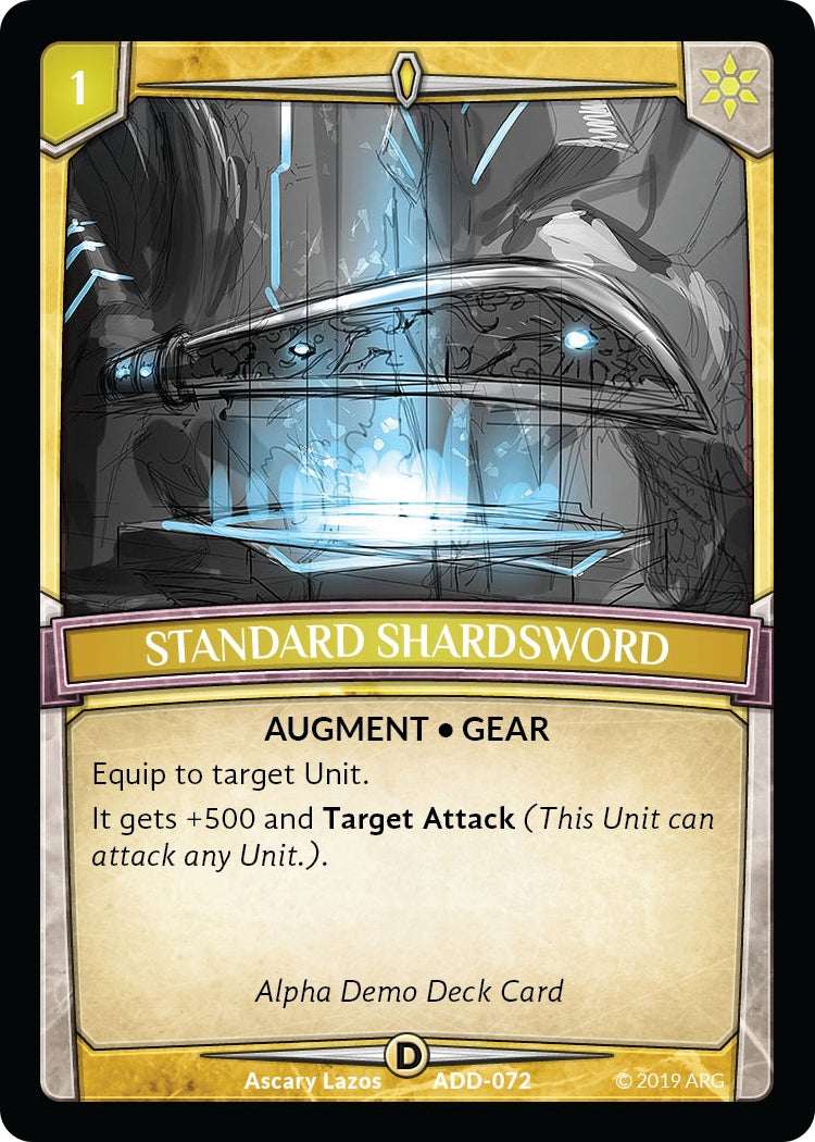 Image for Standard Shardsword (Alpha Demo Intro Decks) (ADD-072) - Argent Saga TCG