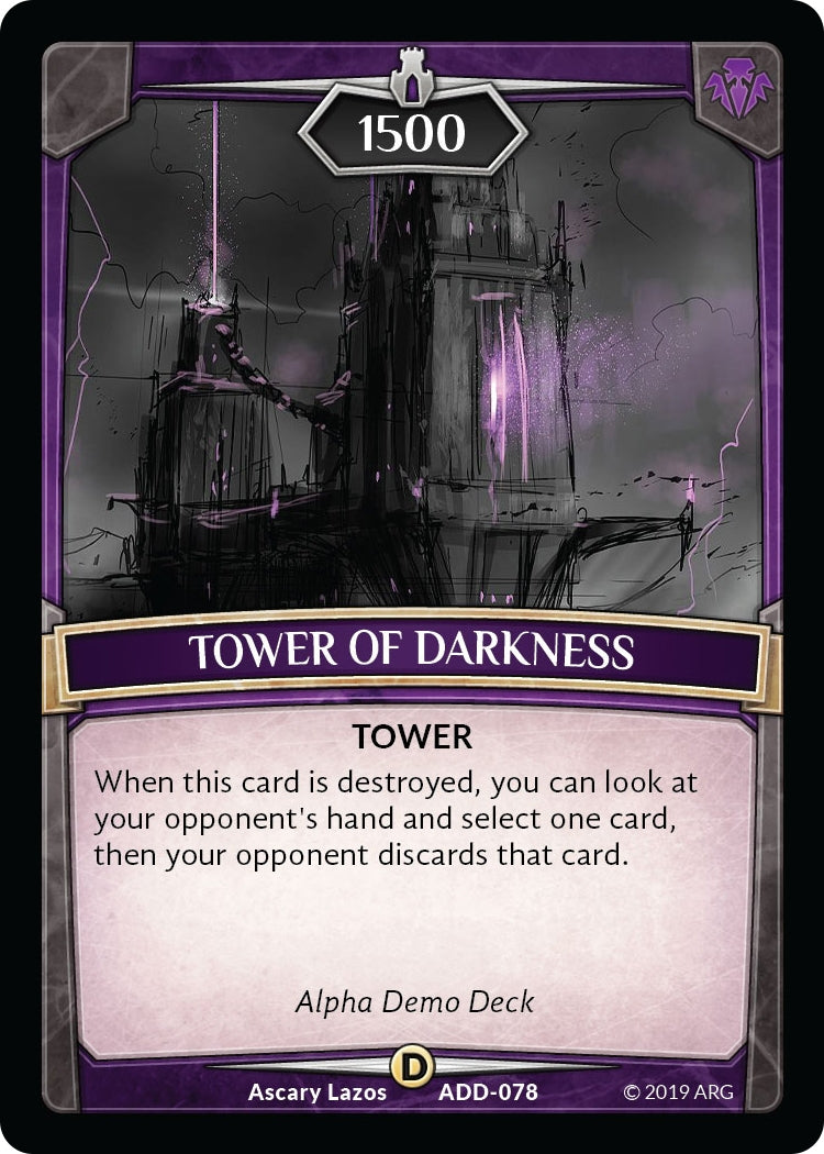 Image for Tower of Darkness (Alpha Demo Intro Decks) (ADD-078) - Argent Saga TCG