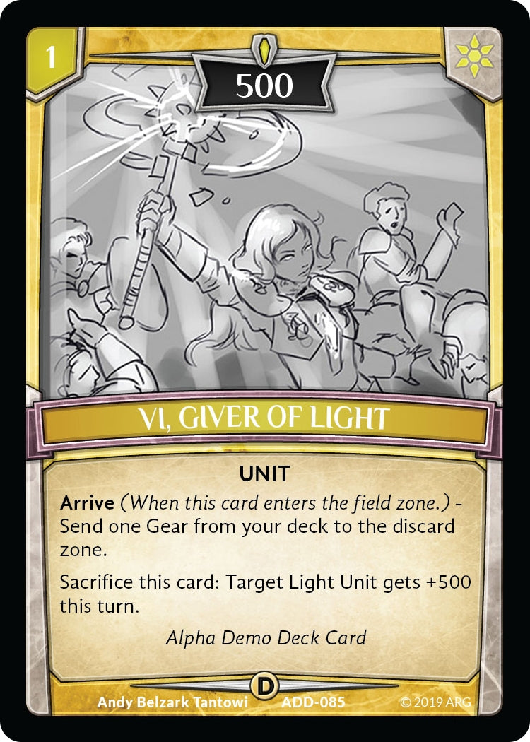 Image for Vi, Giver of Light (Alpha Demo Intro Decks) (ADD-085) - Argent Saga TCG