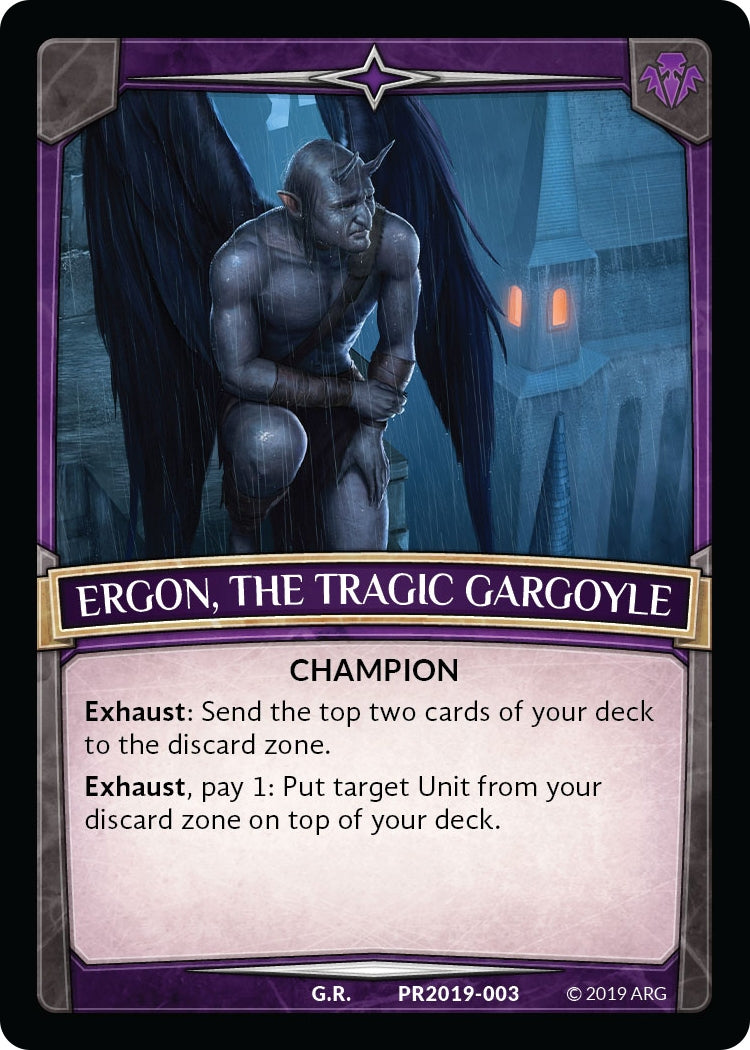 Image for Ergon, the Tragic Gargoyle (Argent Saga Promos) (PR2019 | 003) - Argent Saga TCG