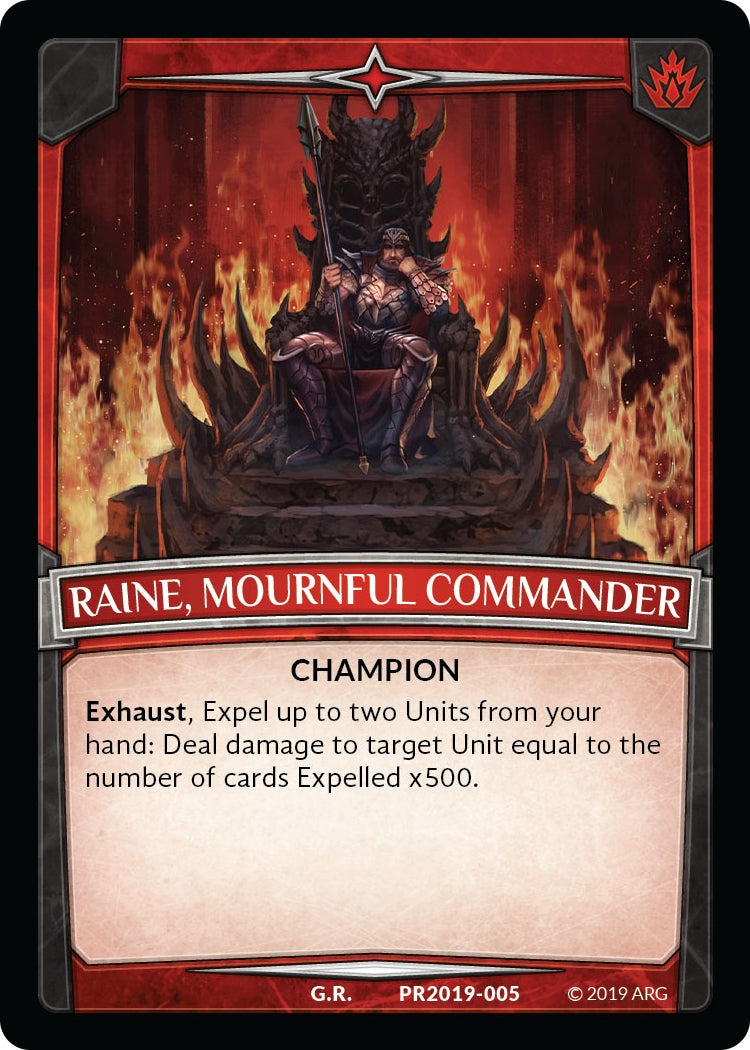 Image for Raine, Mournful Commander (Argent Saga Promos) (PR2019 | 005) - Argent Saga TCG