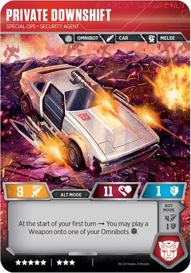 Image for Private Downshift - Special Ops Security Agent (Transformers Promos) (T02/T03) - Transformers TCG