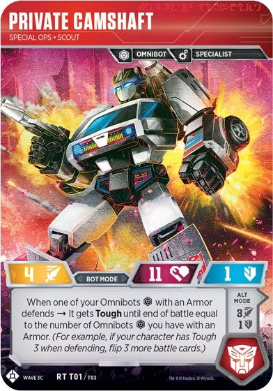 Image for Private Camshaft - Special Ops Scout (Transformers Promos) (T01/T03) - Transformers TCG