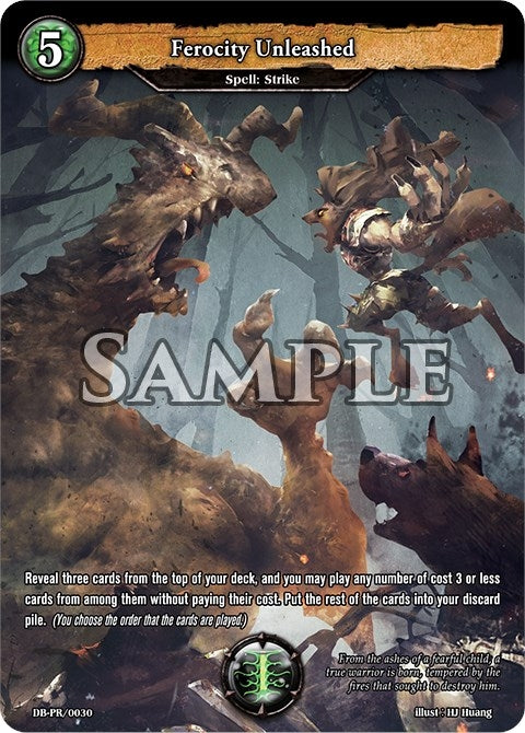 Image for Ferocity Unleashed (Full Art) (PR Cards) (DB-PR/0030) - Dragoborne