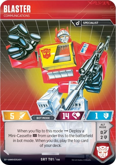 Image for Blaster - Communications (Blaster VS Soundwave Box Set 35th Anniversary Edition) (T01/T08) - Transformers TCG