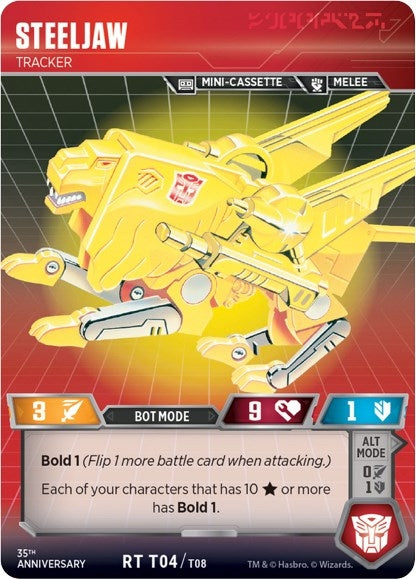 Image for Steeljaw - Tracker (Blaster VS Soundwave Box Set 35th Anniversary Edition) (T04/T08) - Transformers TCG