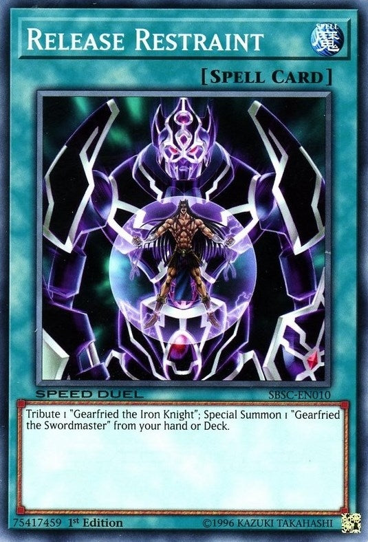 Image for Release Restraint (Speed Duel: Scars of Battle) (SBSC-EN010) - YuGiOh