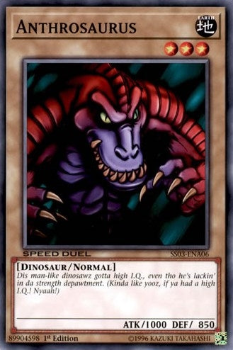 Image for Anthrosaurus (Speed Duel Decks: Ultimate Predators) (SS03-ENA06) - YuGiOh