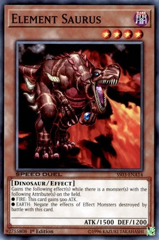 Image for Element Saurus (Speed Duel Decks: Ultimate Predators) (SS03-ENA14) - YuGiOh