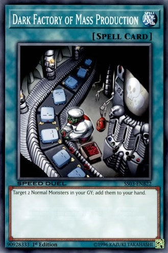 Image for Dark Factory of Mass Production (Speed Duel Decks: Ultimate Predators) (SS03-ENB22) - YuGiOh