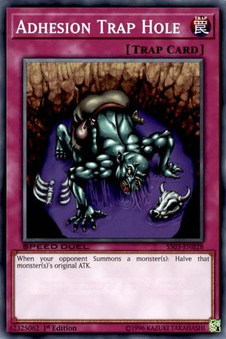 Image for Adhesion Trap Hole (Speed Duel Decks: Ultimate Predators) (SS03-ENB28) - YuGiOh