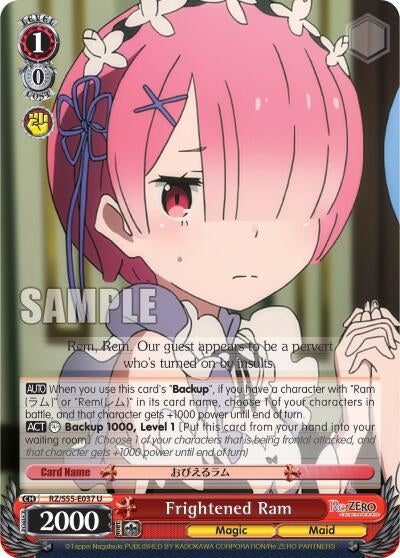Image for Frightened Ram (Re:ZERO Vol.2) (RZ/S55-E037 U) - Weiss Schwarz
