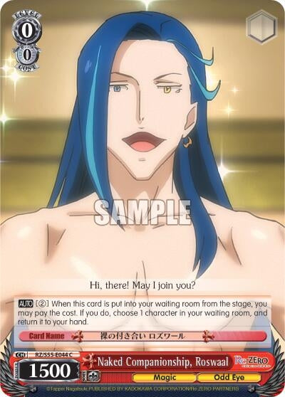 Image for Naked Companionship, Roswaal (Re:ZERO Vol.2) (RZ/S55-E044 C) - Weiss Schwarz