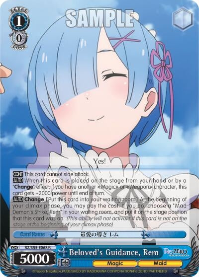 Image for Beloved's Guidance, Rem (Re:ZERO Vol.2) (RZ/S55-E068 R) - Weiss Schwarz