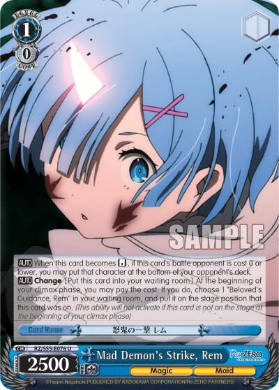 Image for Mad Demon's Strike, Rem (Re:ZERO Vol.2) (RZ/S55-E076 U) - Weiss Schwarz