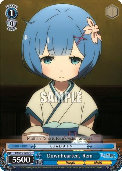 Image for Downhearted, Rem (Re:ZERO Vol.2) (RZ/S55-E088 C) - Weiss Schwarz