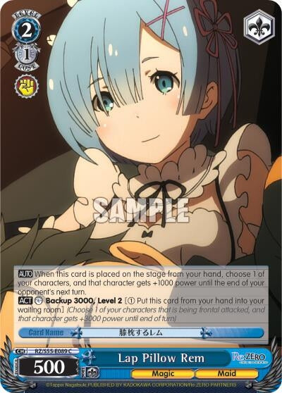 Image for Lap Pillow Rem (Re:ZERO Vol.2) (RZ/S55-E089 C) - Weiss Schwarz