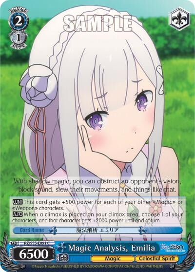 Image for Magic Analysis, Emilia (Re:ZERO Vol.2) (RZ/S55-E091 C) - Weiss Schwarz