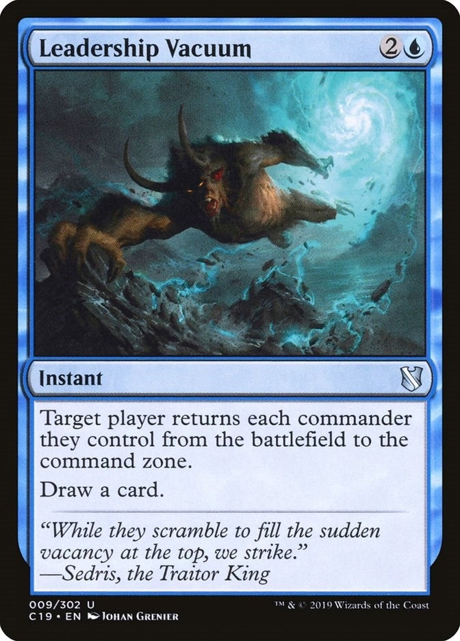 Image for Leadership Vacuum (Commander 2019) (9) - Magic: The Gathering