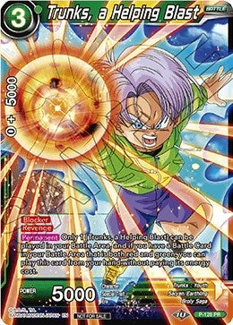 Image for Trunks, a Helping Blast (Shop Tournament: Assault of Saiyans) (Promotion Cards) (P-128) - Dragon Ball Super: Masters