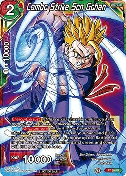 Image for Combo Strike Son Gohan (Shop Tournament: Assault of Saiyans) (Promotion Cards) (P-130) - Dragon Ball Super: Masters