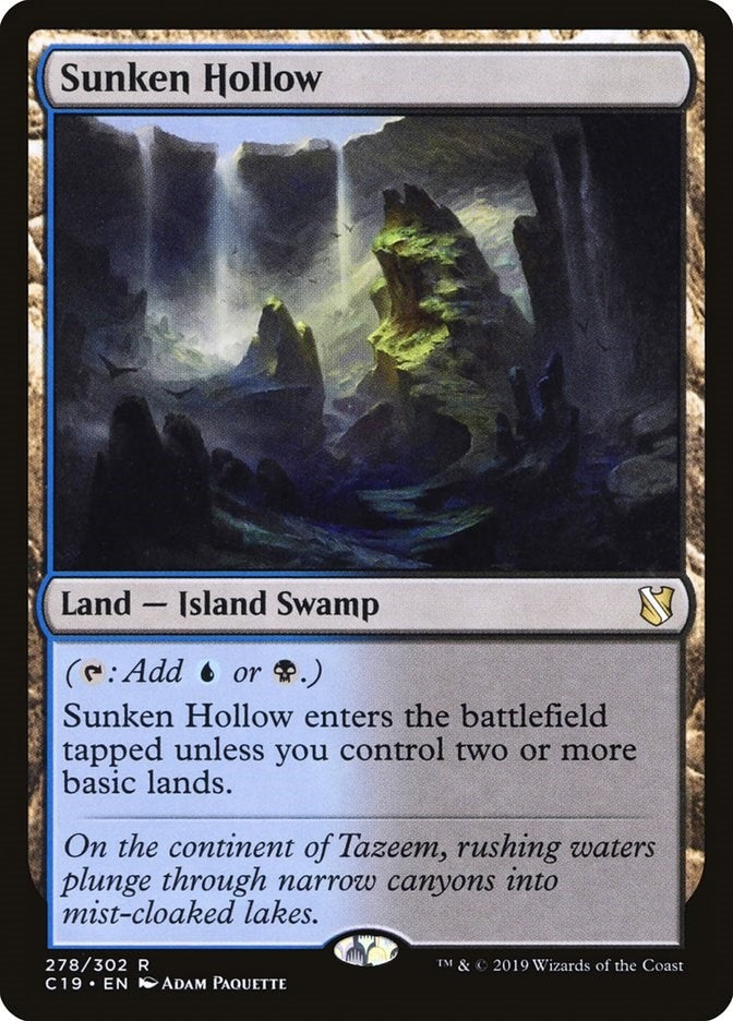 Image for Sunken Hollow (Commander 2019) (278) - Magic: The Gathering