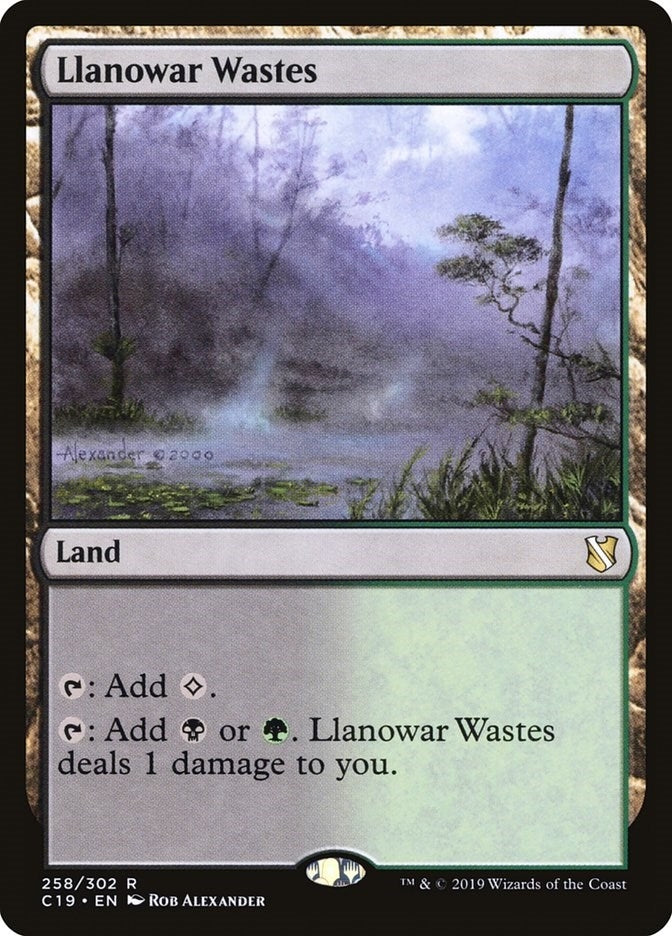 Image for Llanowar Wastes (Commander 2019) (258) - Magic: The Gathering