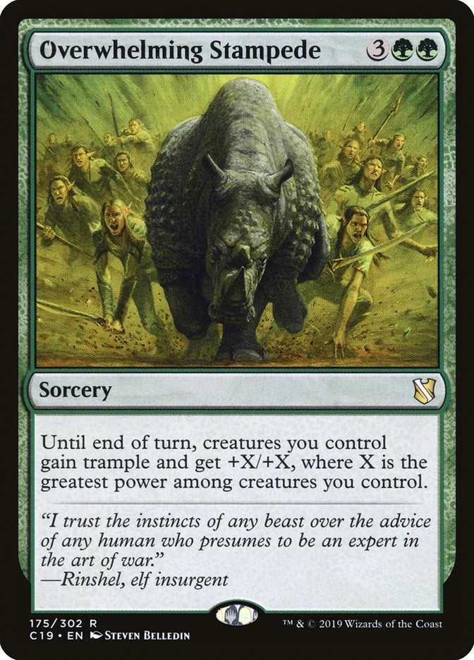 Image for Overwhelming Stampede (Commander 2019) (175) - Magic: The Gathering