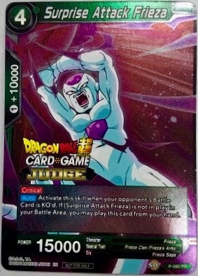 Image for Surprise Attack Frieza (Judge Promotion Cards) (P-090) - Dragon Ball Super: Masters