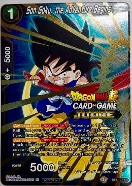 Image for Son Goku, the Adventure Begins (Judge Promotion Cards) (BT6-107) - Dragon Ball Super: Masters