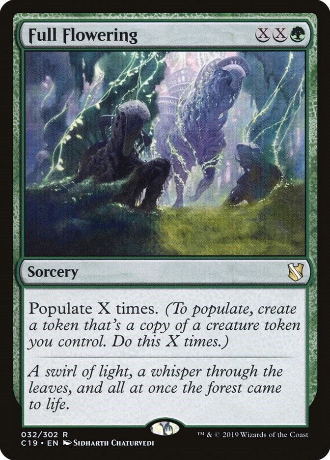 Image for Full Flowering (Commander 2019) (32) - Magic: The Gathering
