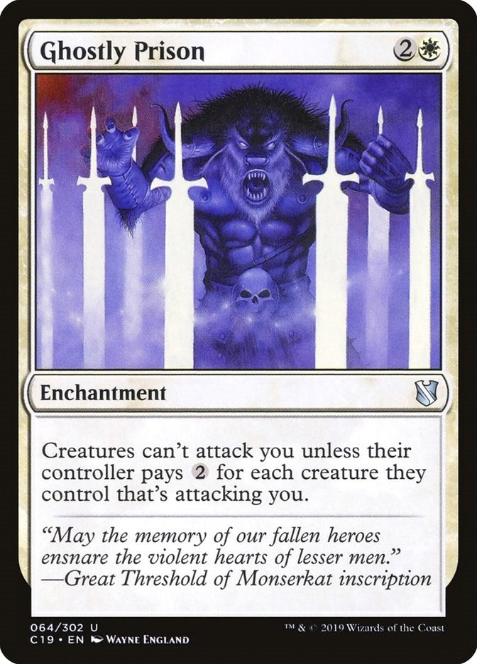 Image for Ghostly Prison (Commander 2019) (64) - Magic: The Gathering