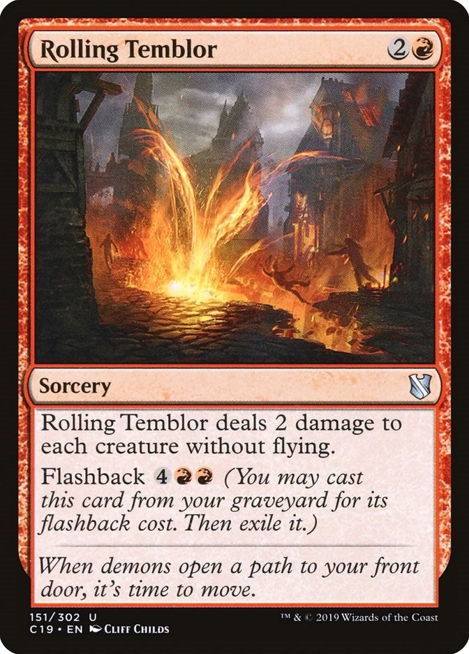 Image for Rolling Temblor (Commander 2019) (151) - Magic: The Gathering