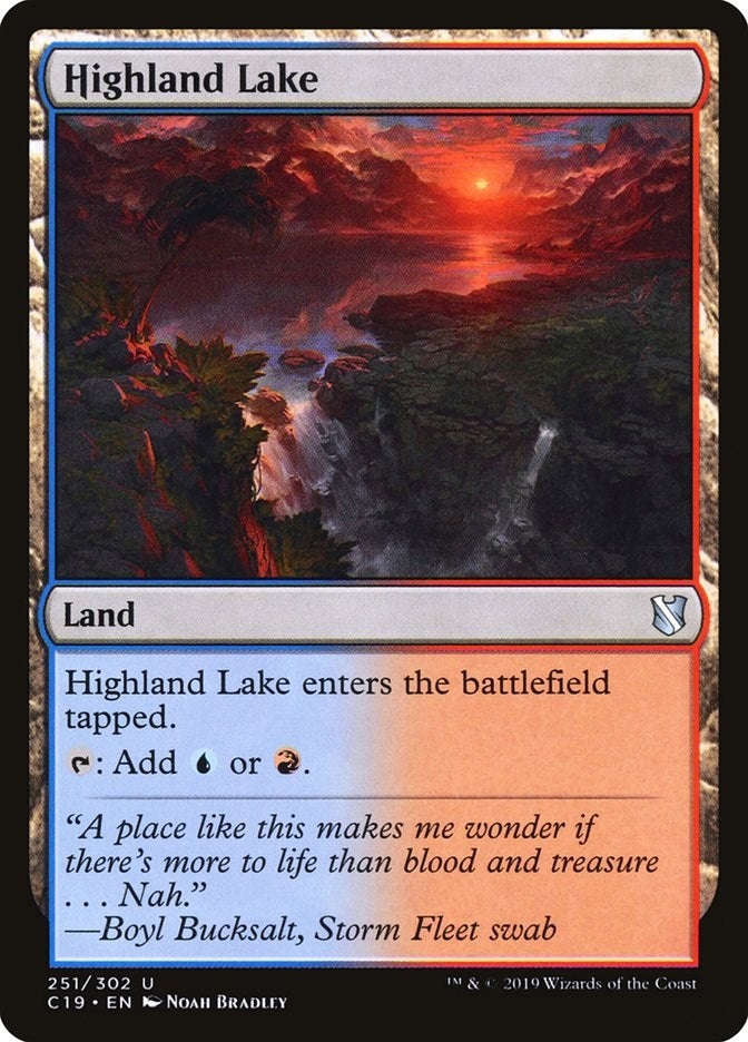 Image for Highland Lake (Commander 2019) (251) - Magic: The Gathering