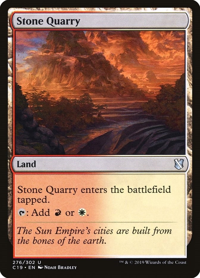 Image for Stone Quarry (Commander 2019) (276) - Magic: The Gathering