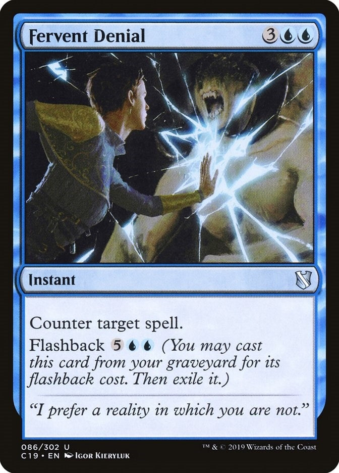 Image for Fervent Denial (Commander 2019) (86) - Magic: The Gathering