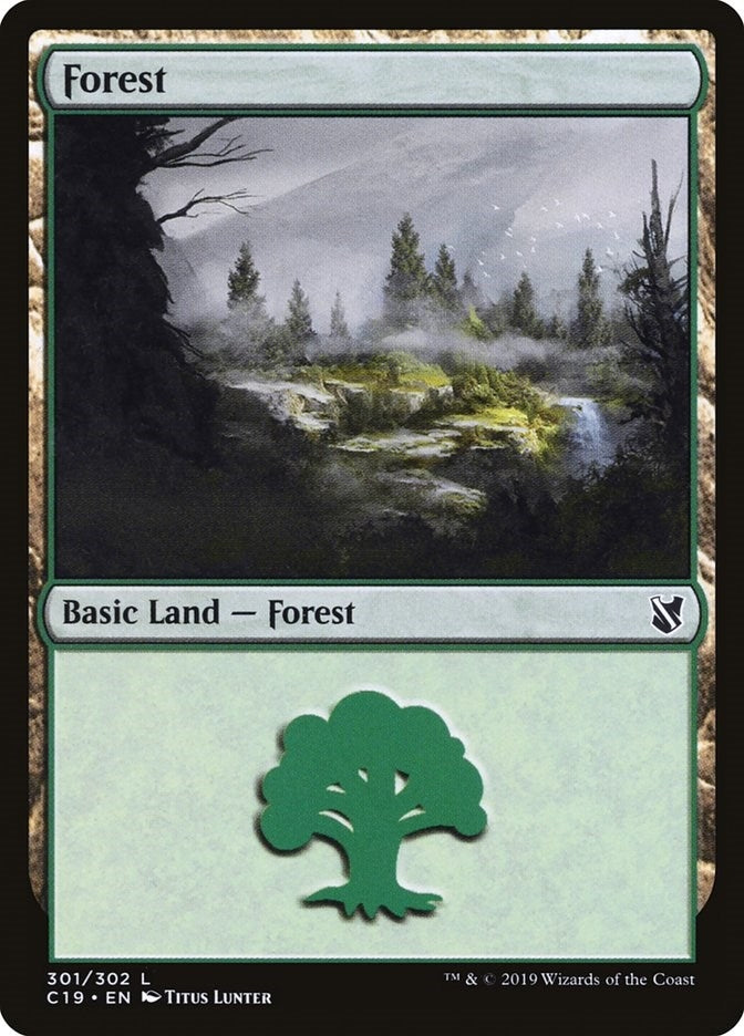 Image for Forest (301) (Commander 2019) (301) - Magic: The Gathering