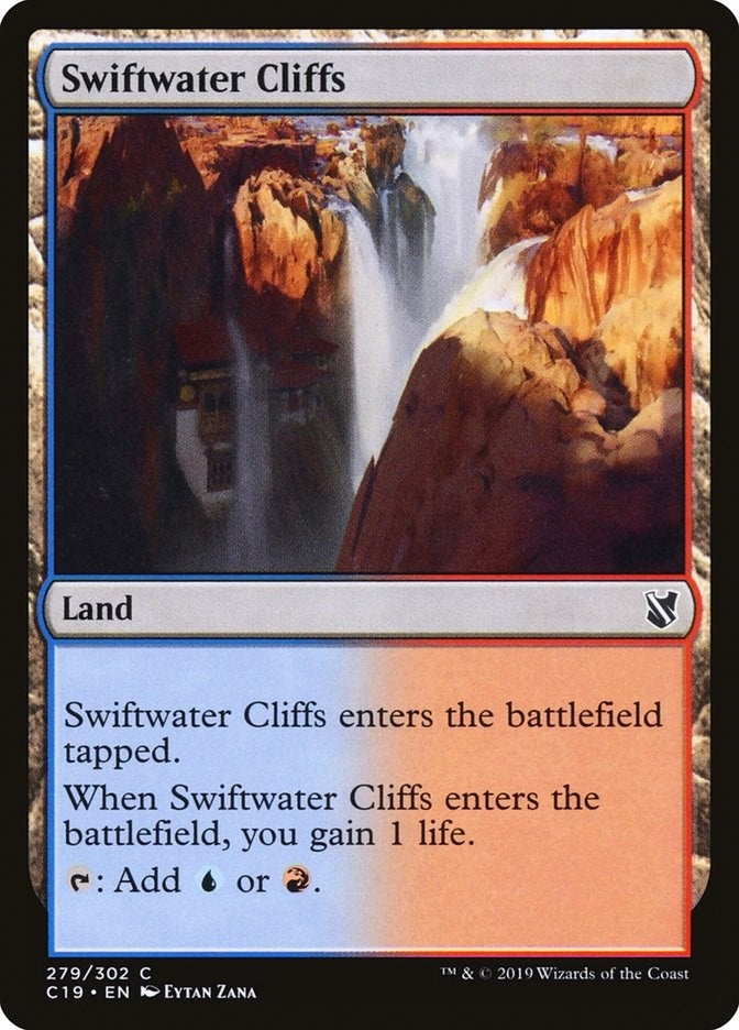 Image for Swiftwater Cliffs (Commander 2019) (279) - Magic: The Gathering