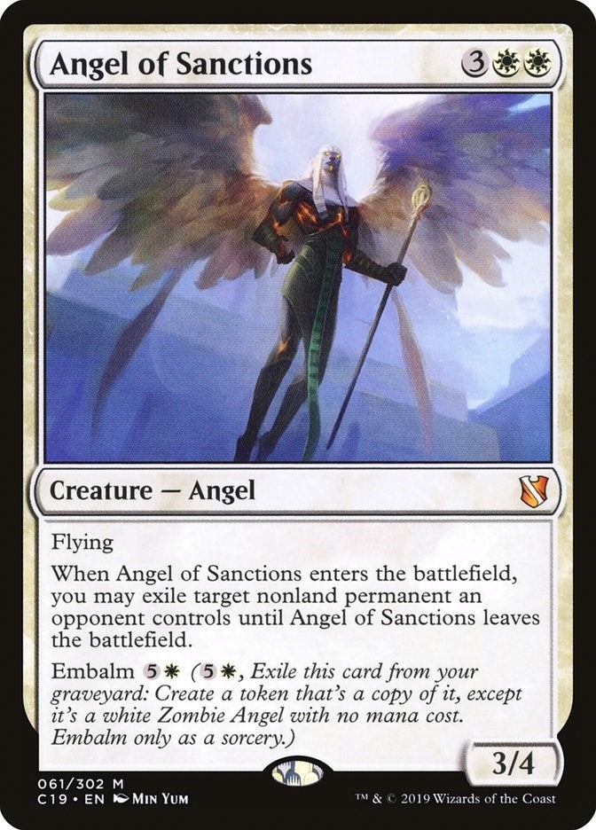 Image for Angel of Sanctions (Commander 2019) (61) - Magic: The Gathering