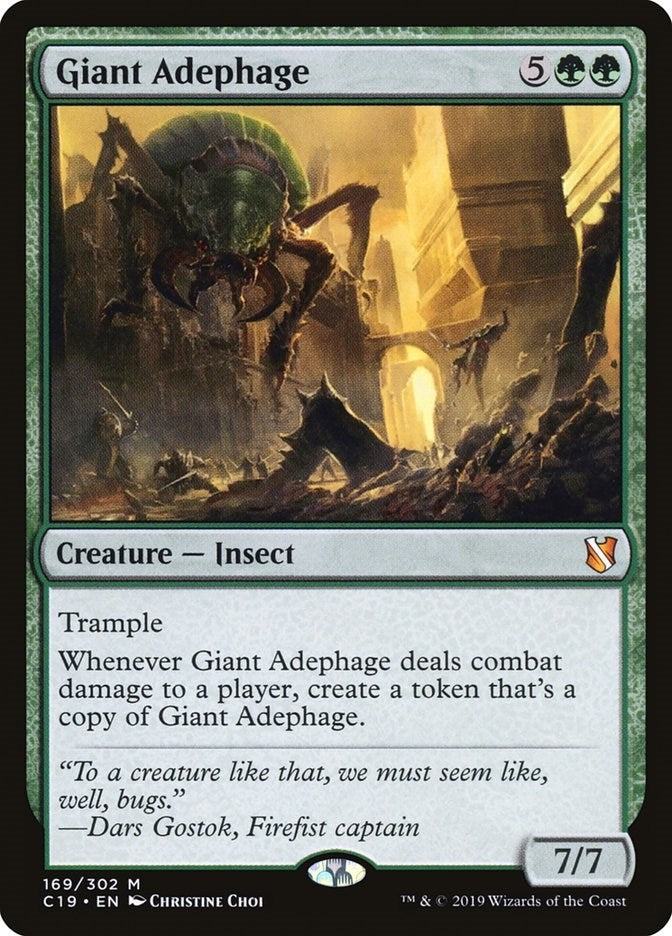 Image for Giant Adephage (Commander 2019) (169) - Magic: The Gathering