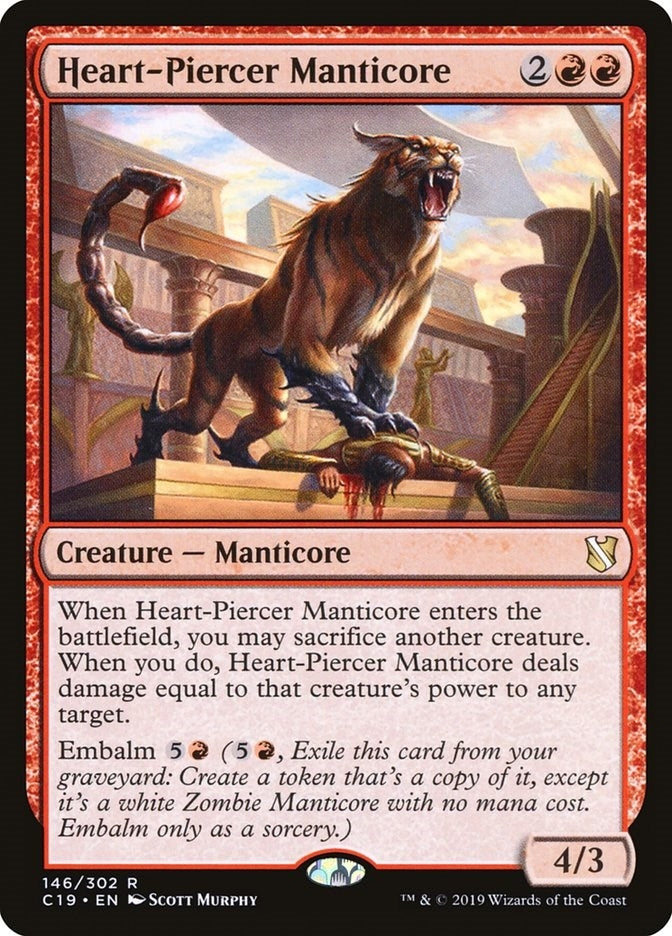 Image for Heart-Piercer Manticore (Commander 2019) (146) - Magic: The Gathering