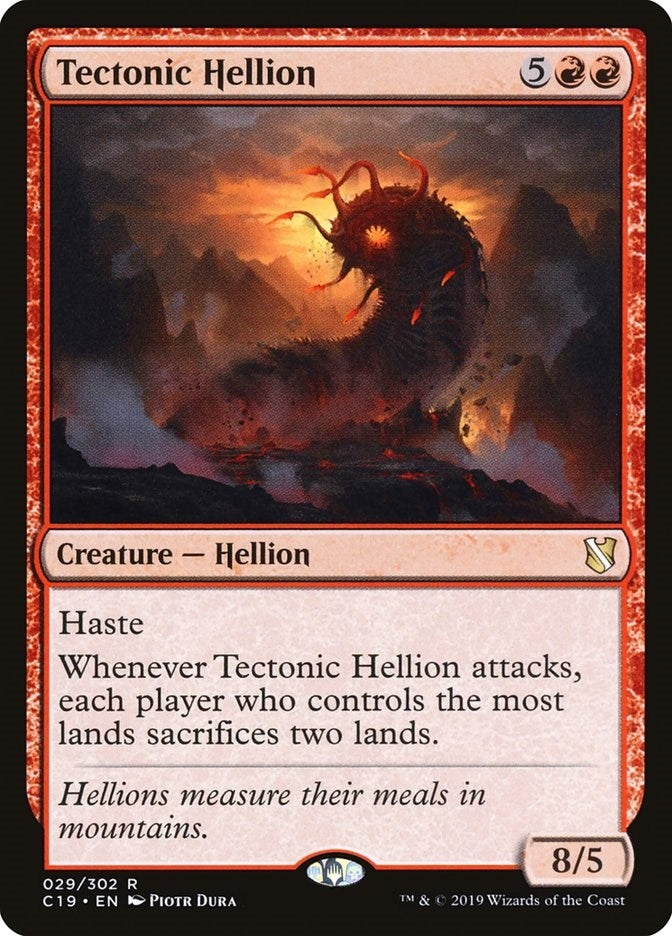 Image for Tectonic Hellion (Commander 2019) (29) - Magic: The Gathering