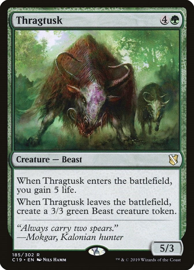 Image for Thragtusk (Commander 2019) (185) - Magic: The Gathering