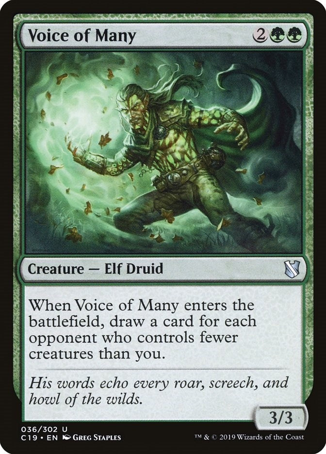 Image for Voice of Many (Commander 2019) (36) - Magic: The Gathering