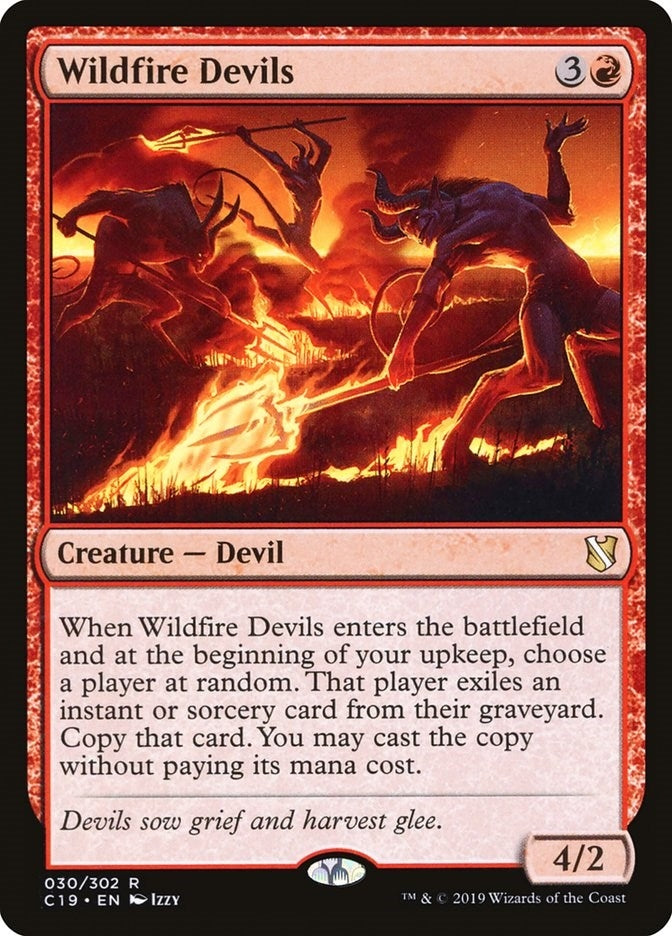 Image for Wildfire Devils (Commander 2019) (30) - Magic: The Gathering